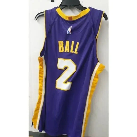 NWT Lonzo Ball Los Angeles Lakers #2 Nike Swingman Jersey SZ 50 - Picture 4 of 4